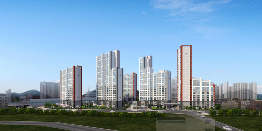 안양예술공원 두산위브 주경투시도. <두산건설 제공>